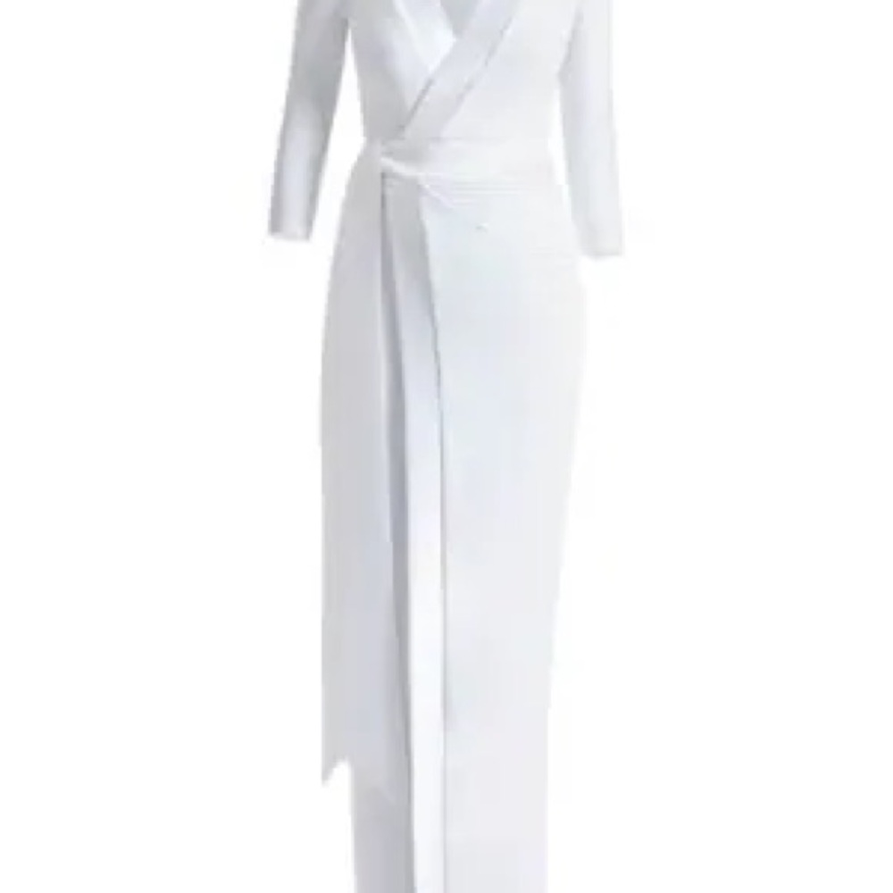 Elegant White Wrap Dress